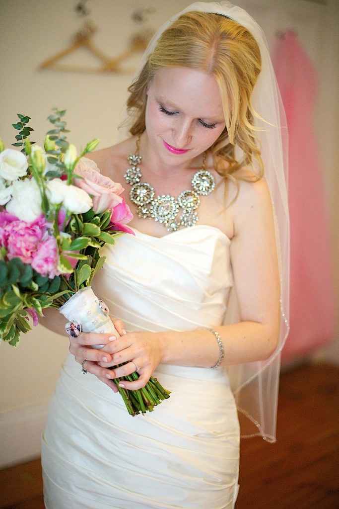 Dress: Barbra Allin, Necklace: J. Crew 