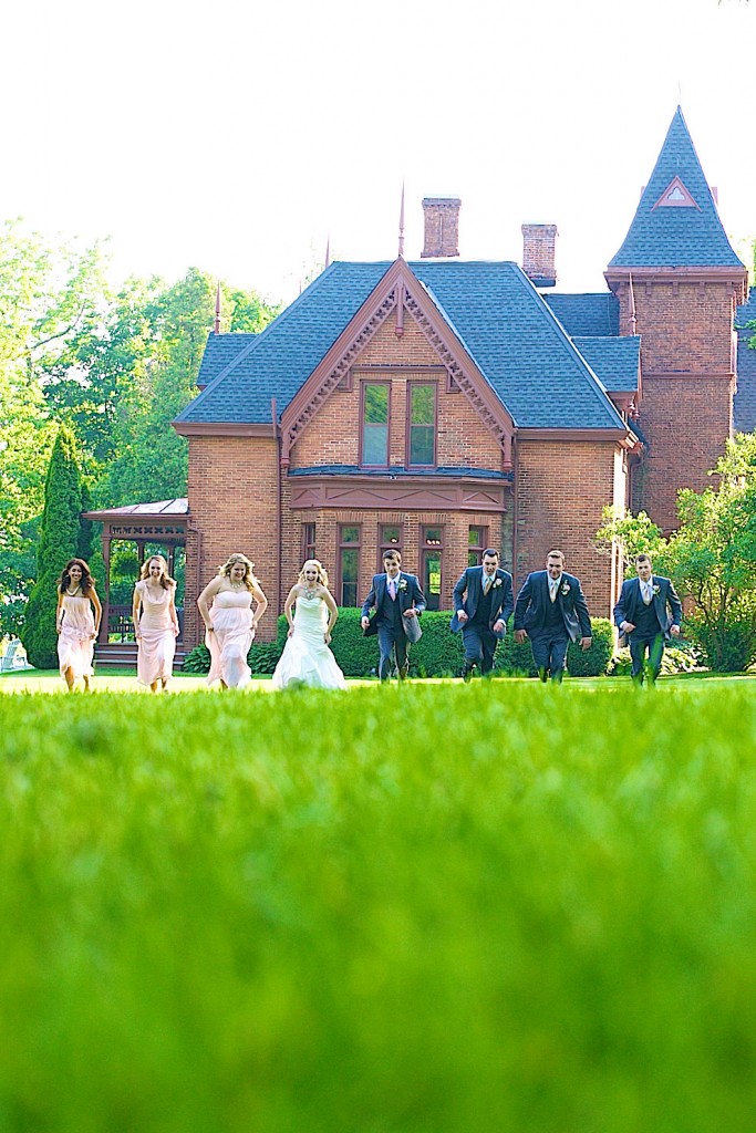 penryn park port hope wedding | fun bridal party photography