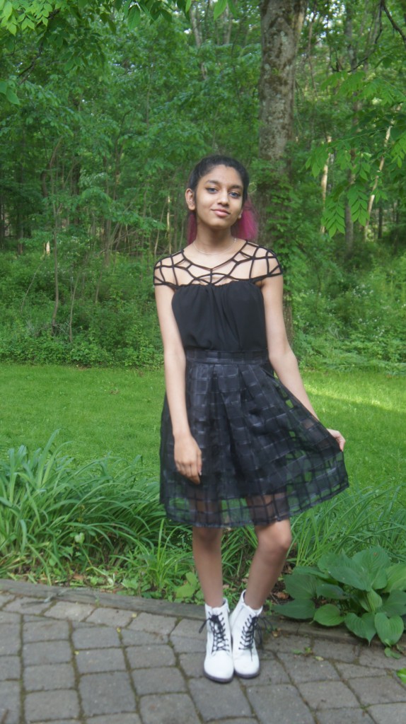 indie peacock struck blog collaboration black dress