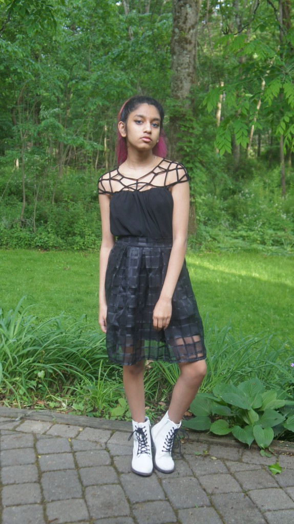 indie peacock struck blog collaboration black dress