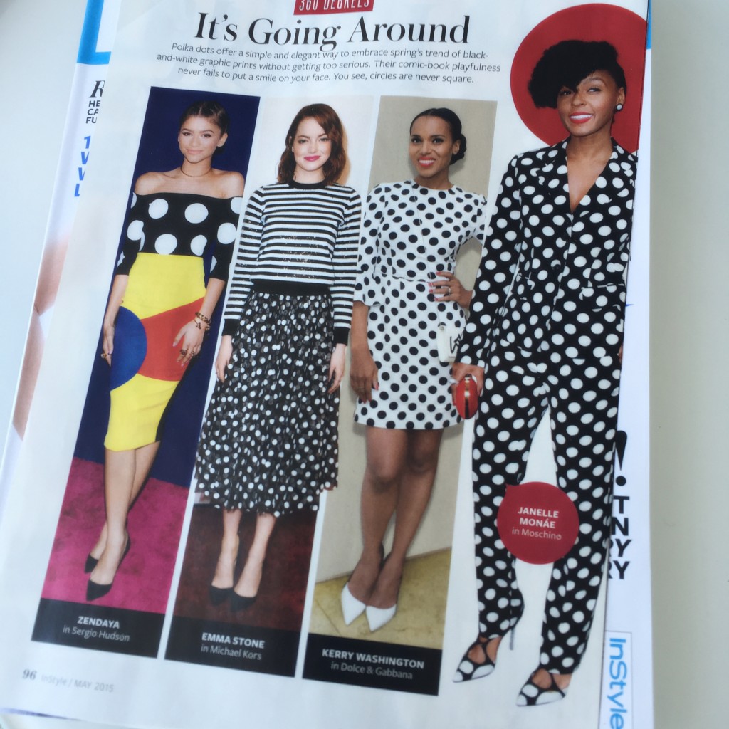 in style magazine polka dot trend