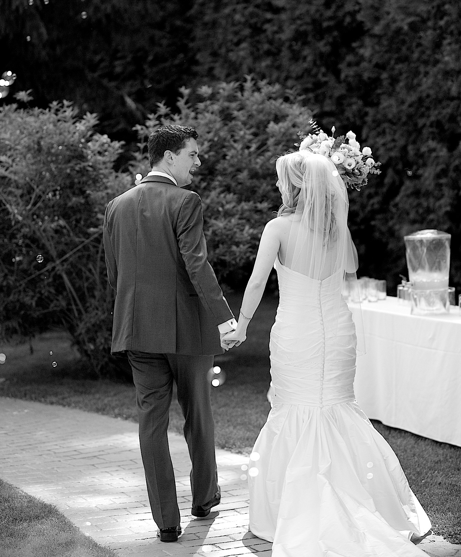 Our first dance up the aisle, but certainly not our last!