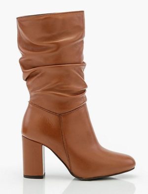 Leather Slouch Boot