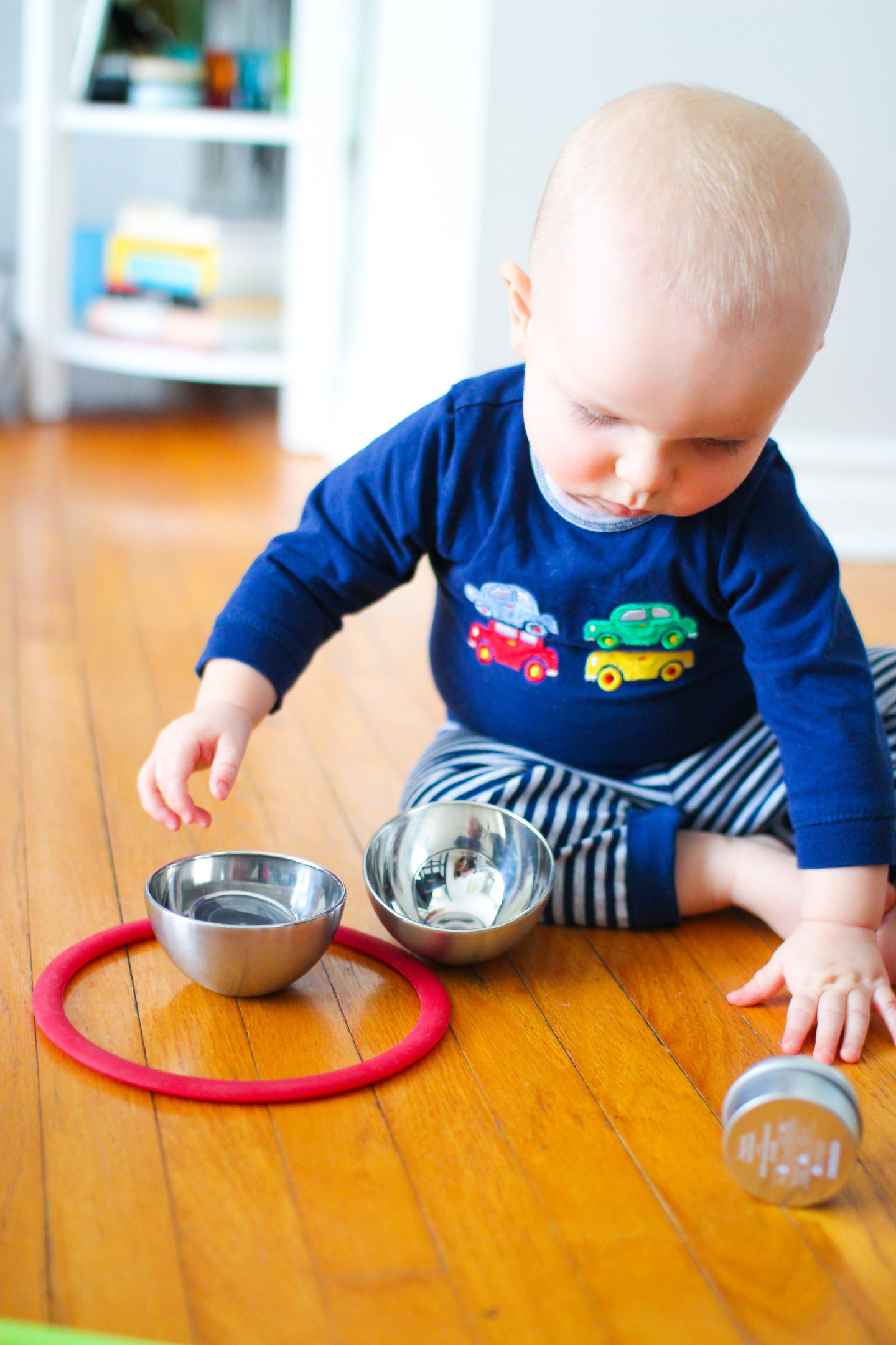 sensory loose parts play for 7 month baby