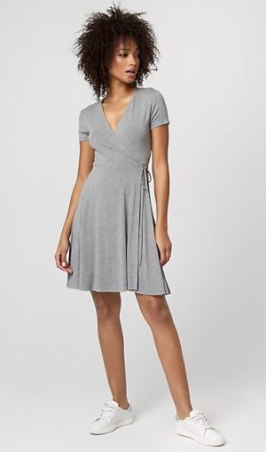 Jersey Knit Wrap-Like Dress