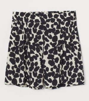 High-Waisted Patterned Shorts (various colours)