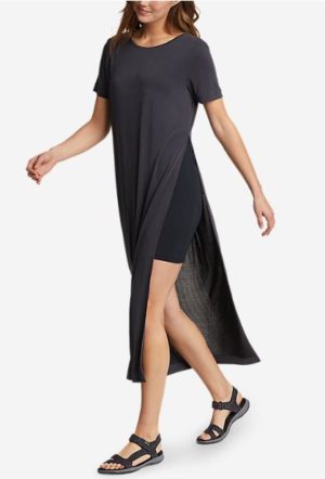 Sandwash Short-Sleeve Midi Dress