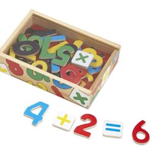 Number Magnets (37 Wooden Number Magnets)