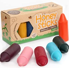 100% Pure Beeswax Crayons for Toddlers