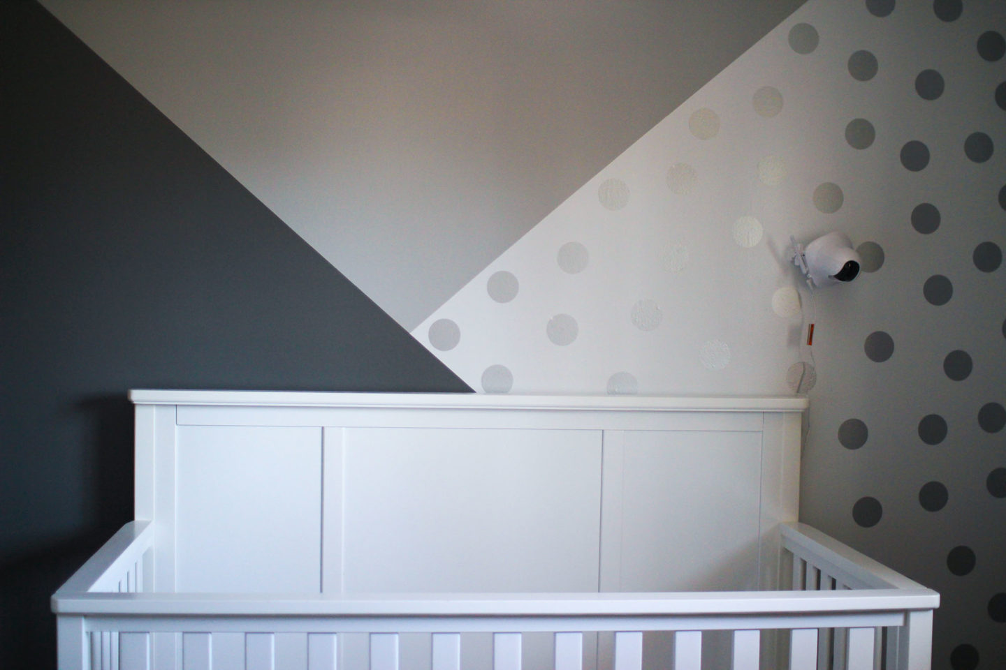 gender neutral nursery feature wall